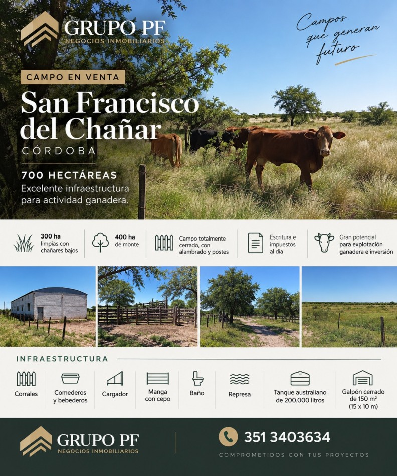 CAMPO EN VENTA EN SAN FRANCISCO DEL CHAÑAR
